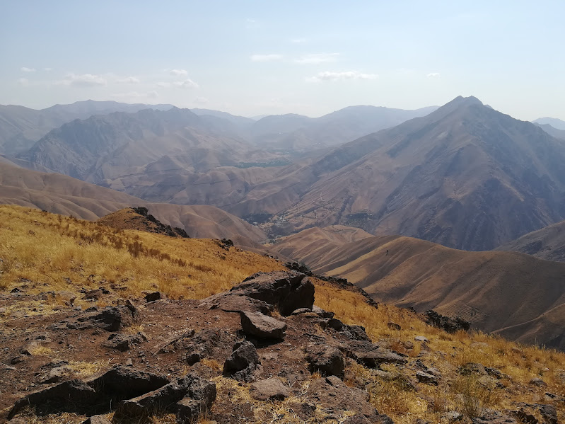 Vast dry mountain range